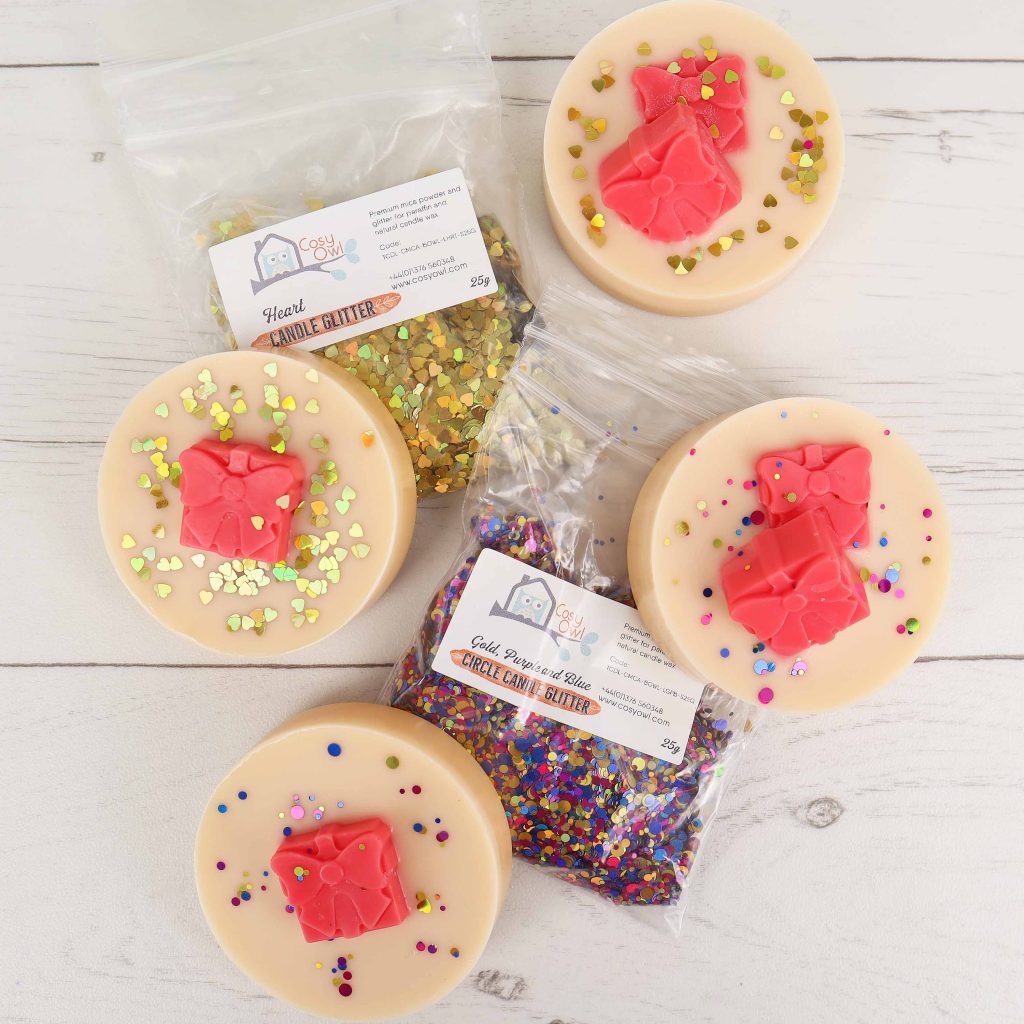 How to make Christmas Embedded Wax Melts 14 Present wax melts