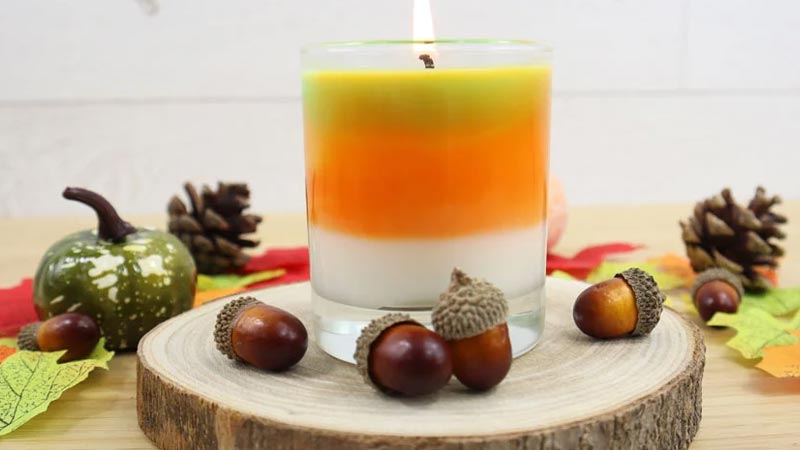 Pumpkin Ombre Candle